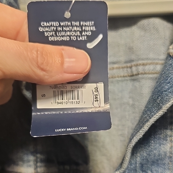Lucky Brand Classic Blue Jean Jacket - Picture 4 of 5